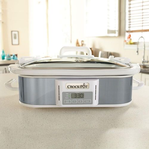 크록팟 [아마존 핫딜] [아마존핫딜]CROCK-POT Crock-pot SCCPCCP350-SS Programmable Digital Casserole Crock Slow Cooker, 3.5 quart, Stainless Steel