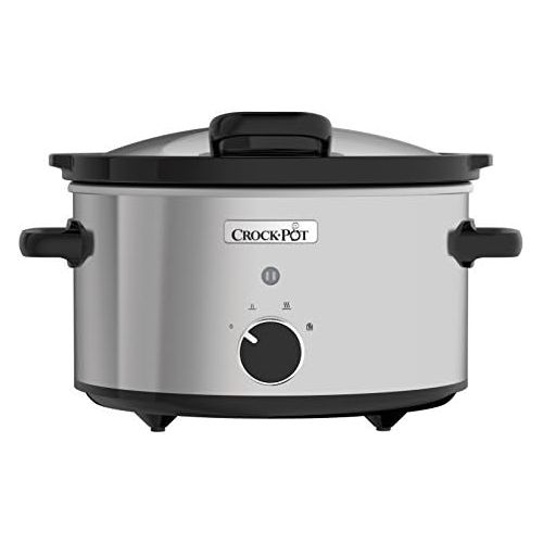 크록팟 [아마존베스트]Crock-Pot Slow Cooker CSC044 3.5L Stainless Steel Slow Cooker with Hinged Lid for 220/240 volt (Will not work in USA or CANADA)