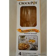 [아마존베스트]Crock-Pot Crock Pot Clear Serving Ware Premium Strength Disposable 4 Pc. Serving SET