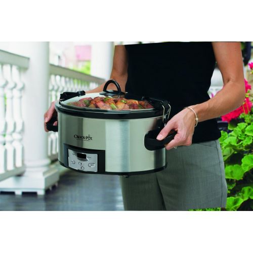 크록팟 [아마존베스트]Crock-Pot Best Programmable Slow Cooker 6 Quart Digital Slow Cookers Cook & Carry Program Cooking Time