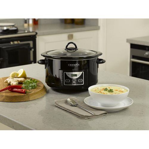 크록팟 [아마존베스트]Crock-Pot SCCPRC507B 4.7 L 5Q Slow Cooker 220-240 Volts 50Hz Export Only