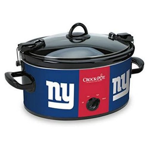 크록팟 [아마존베스트]Crock-Pot Official NFL Crock-pot Cook & Carry 6 Quart Slow Cooker - New York Giants