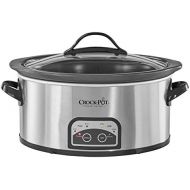 [아마존베스트]Crock-Pot Crock-pot 6 quart Smart-Pot Programmable Slow Cooker with Easy Clean, Stainless Steel