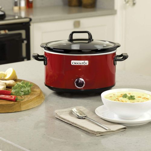 크록팟 [아마존베스트]Crock-Pot Crockpot SCV400RD 220/240V Slow Cooker, 3.5 L