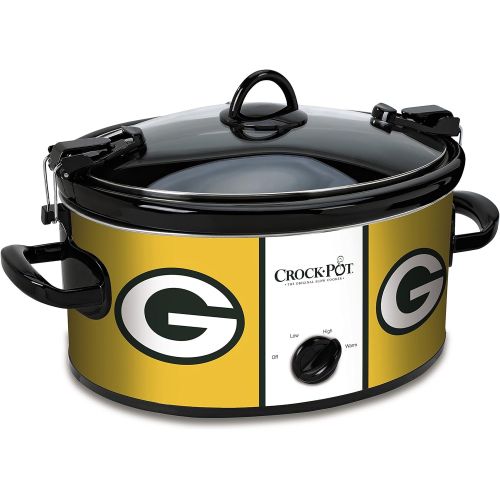 크록팟 [아마존베스트]CROCK-POT Crock-Pot Green Bay Packers NFL 6-Quart Cook & Carry Slow Cooker