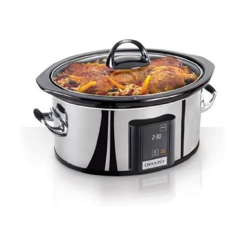 크록팟 [아마존베스트]Crock-Pot 6.5-Quart, Programmable Touchscreen Slow Cooker, Silver, SCVT650-PS