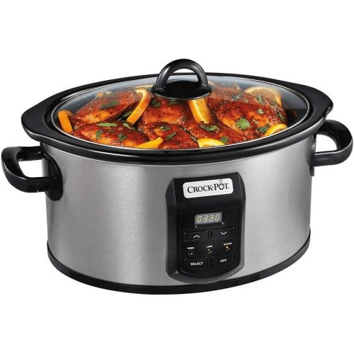 크록팟 [아마존베스트]CROCK-POT Crock-pot SCCPVS642-S Choose-A-Crock Programmable Slow Cooker, 6 quart/4 quart/2 x 1.5 quart, Silver