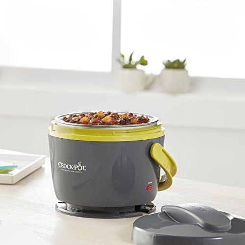 크록팟 [아마존베스트]CROCK-POT Crock-Pot Lunch Crock Food Warmer, Grey & Lime