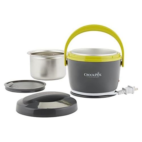 크록팟 [아마존베스트]CROCK-POT Crock-Pot Lunch Crock Food Warmer, Grey & Lime