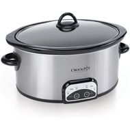 [아마존베스트]CROCK-POT Crock-Pot SCCPVP600-S Smart-Pot 6-Quart Slow Cooker, Brushed Stainless Steel