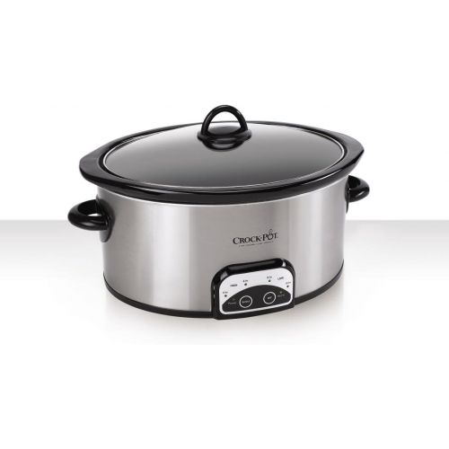 크록팟 [아마존베스트]CROCK-POT Crock-Pot SCCPVP600-S Smart-Pot 6-Quart Slow Cooker, Brushed Stainless Steel