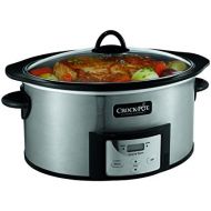 [아마존베스트]CROCK-POT Crock-Pot SCCPVI600-S 6-Quart Countdown Programmable Oval Slow Cooker with Stove-Top Browning, Stainless Finish