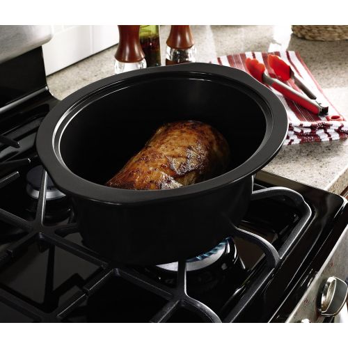 크록팟 [아마존베스트]CROCK-POT Crock-Pot SCCPVI600-S 6-Quart Countdown Programmable Oval Slow Cooker with Stove-Top Browning, Stainless Finish