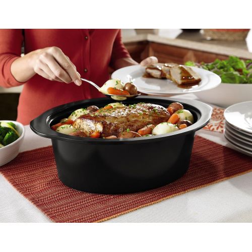 크록팟 [아마존베스트]CROCK-POT Crock-Pot SCCPVI600-S 6-Quart Countdown Programmable Oval Slow Cooker with Stove-Top Browning, Stainless Finish