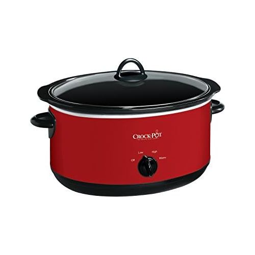 크록팟 [아마존베스트]CROCK-POT Crock-pot SCV800-R Express Crock Slow Cooker, 8 quart, Red