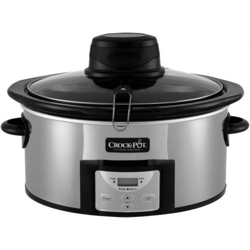 크록팟 [아마존베스트]CROCK-POT Crock-pot SCCPVC650AS-P Stainles 6.5 Quart Digital Slow Cooker with iStir Stirring System, Polished Stainless Steel, Qt