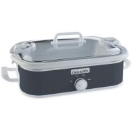 [아마존베스트]CROCK-POT Crock-Pot 3.5-Quart Casserole Crock Manual Slow Cooker, Charcoal