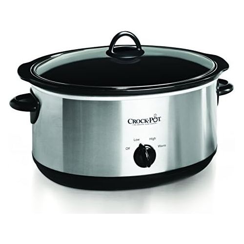 크록팟 [아마존베스트]Crock-Pot Crock-pot Oval Manual Slow Cooker, 8 quart, Stainless Steel (SCV800-S)