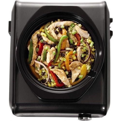 크록팟 [아마존베스트]CROCK-POT Crockpot 5 quart oval plus 2 quart round hookup SCCPMDPK25-CH BLACK