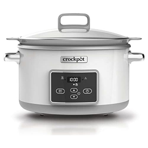 크록팟 CROCK-POT Crock-Pot CSC026X 5 l DuraCeramic Saute Schongarer - Das Original aus den USA | Slow Cooker | 5 L | DuraCeramic-Beschichtung