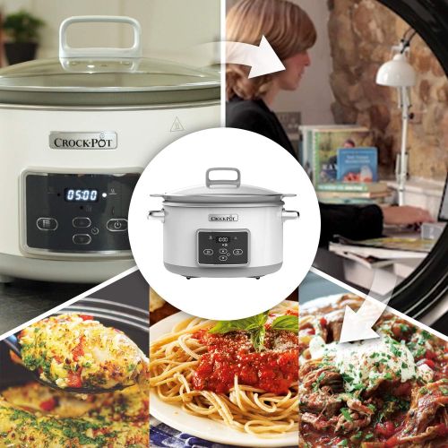 크록팟 CROCK-POT Crock-Pot CSC026X 5 l DuraCeramic Saute Schongarer - Das Original aus den USA | Slow Cooker | 5 L | DuraCeramic-Beschichtung