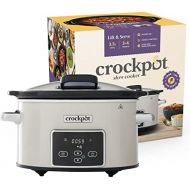 Crockpot Crock-Pot CSC060X Digitaler Lift-&-Serve-Schongarer mit 3,5 L Fassungsvermoegen Pilz & Chrom