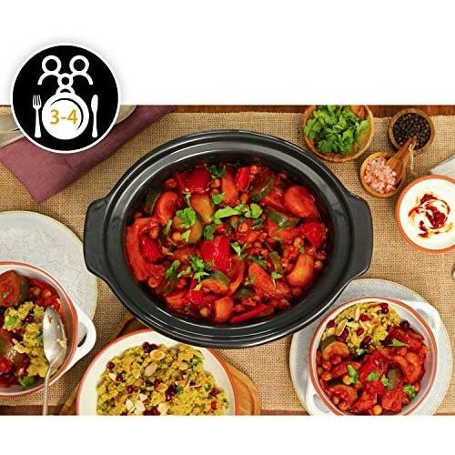  Crockpot Crock-Pot CSC060X Digitaler Lift-&-Serve-Schongarer mit 3,5 L Fassungsvermoegen Pilz & Chrom