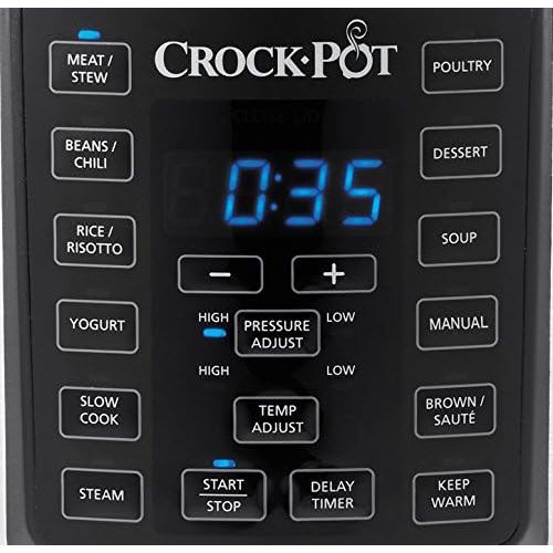 크록팟 Crock-Pot CSC051X 12-in-1 Programmierbarer Multikocher - Das Original aus den USA | Elektrischer Schnellkochtopf | Dampfgarer | Reiskocher | Schongarer | 5,6L | 1000W | Edelstahl