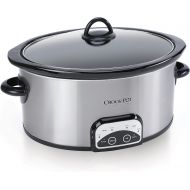 Crock-Pot SCCPVP600-S Smart-Pot 6-Quart Slow Cooker, Brushed Stainless Steel, 6 Qt, Stainless