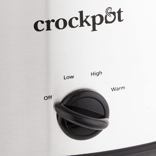  Crock-Pot 8 Quart Manual Slow Cooker with 16 Oz Little Dipper Food Warmer, Stainless