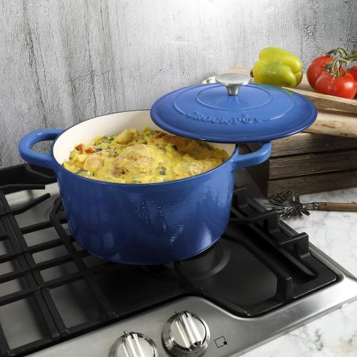  Crock-Pot 69142.02 Dutch Oven, 5-Quart, Blue