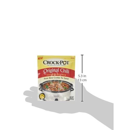  Crock Pot Original Chili Seasoning Mix (1.5 oz Packets) 3 Pack