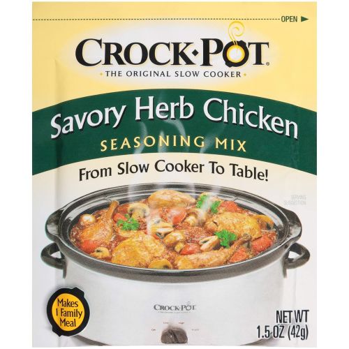  Crock Pot Seasoning Mix, Savory Herb Chicken, 1.5 Ounce (Pack of 12)