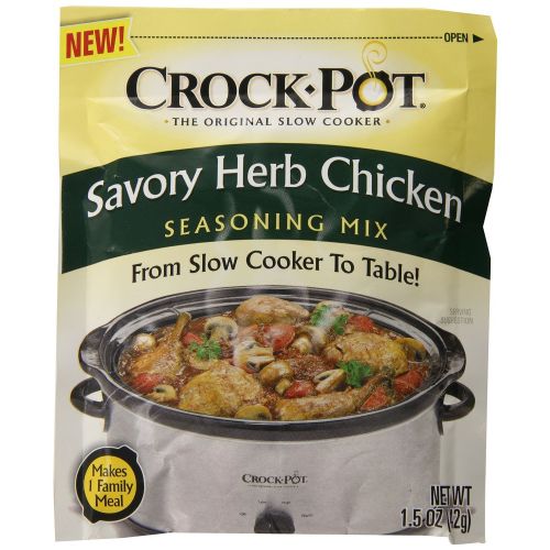  Crock Pot Savory Herb Chicken Seasoning Mix (Pack of 4) 1.5 oz Packets