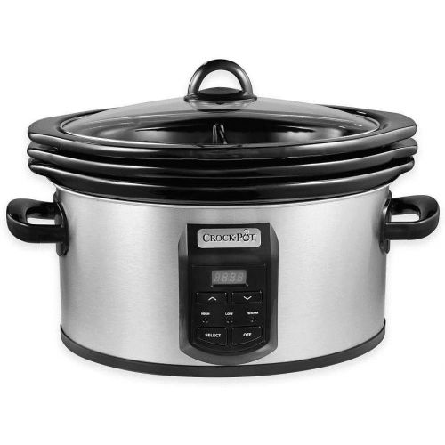  Crock-pot SCCPVS642-S Choose-A-Crock Programmable Slow Cooker, 6 quart/4 quart/2 x 1.5 quart, Silver