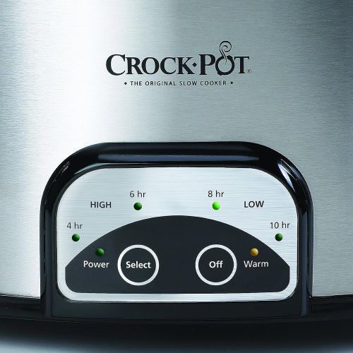  Crock-Pot SCCPVP600-S Smart-Pot 6-Quart Slow Cooker, Brushed Stainless Steel