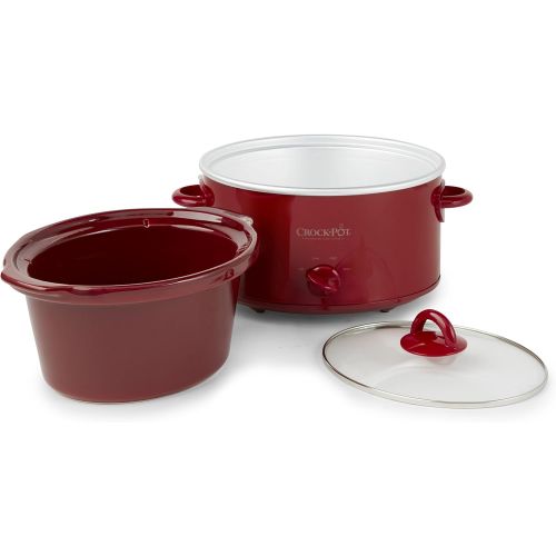  Crock-Pot, Red SCV401-TR 4-Quart Manual Slow Cooker