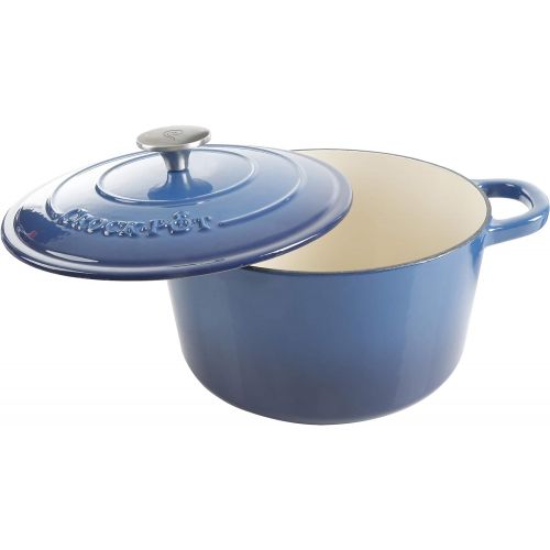  Crock-Pot 69142.02 Dutch Oven, 5-Quart, Blue: Kitchen & Dining
