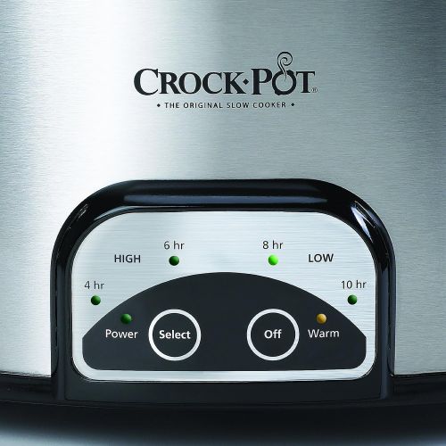  [아마존베스트]Crock-Pot SCCPVP600-S Smart-Pot 6-Quart Slow Cooker, Brushed Stainless Steel