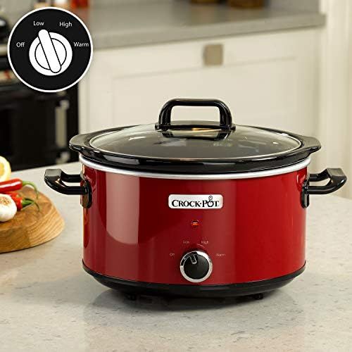  [아마존베스트]Crock-pot slow cooker - the original from the USA, 3.5 L, red