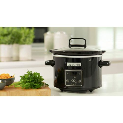  [아마존베스트]Crockpot CSC061X Crock-Pot, Digital Slow Cooker, 2.4 L Capacity, Black