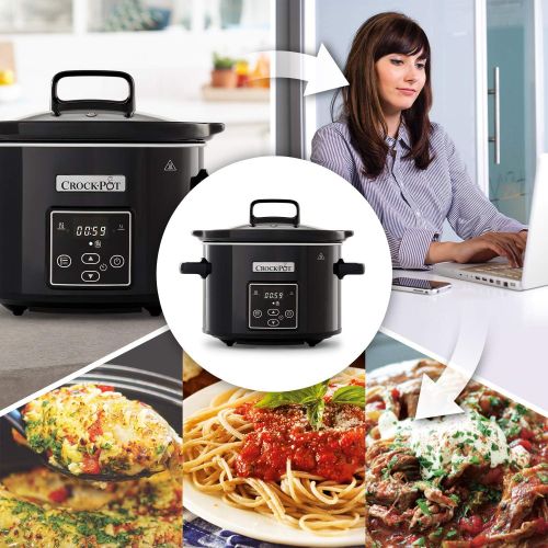  [아마존베스트]Crockpot CSC061X Crock-Pot, Digital Slow Cooker, 2.4 L Capacity, Black