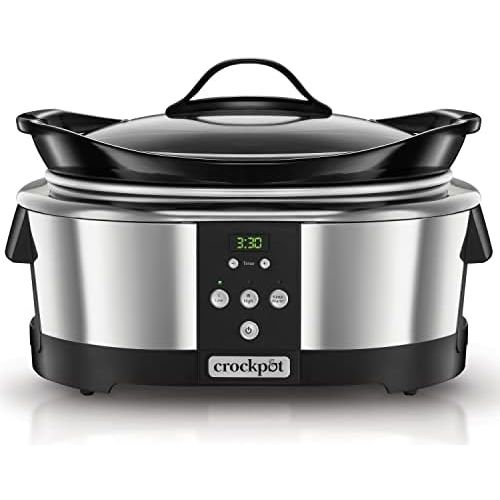  [아마존베스트]Crock-Pot SCCPBPP605-050 Slow Cooker/Digital Countdown Timer