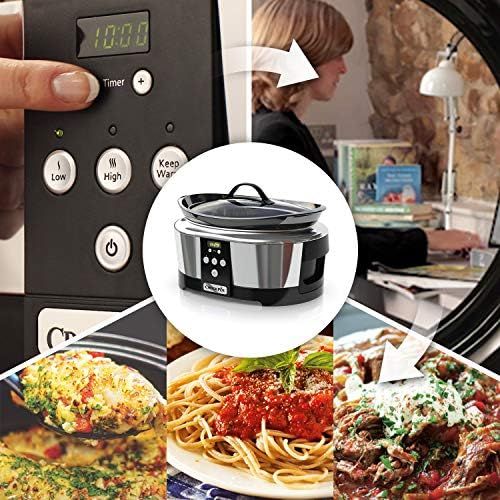  [아마존베스트]Crock-Pot SCCPBPP605-050 Slow Cooker/Digital Countdown Timer