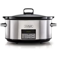 [아마존베스트]Crock-Pot Digital Slow Cooker | Adjustable Cooking Time | 7.5 Litres (10+ Persons) | Stainless Steel [CSC063X]