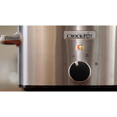  [아마존베스트]Crock-pot slow cooker - the original from the USA, 3.5 L, brushed stainless steel