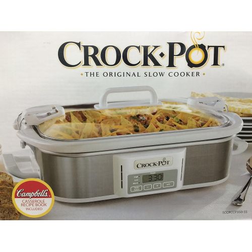 크록팟 Crock-Pot Programmable Cook & Carry Casserole Crock Slow Cooker