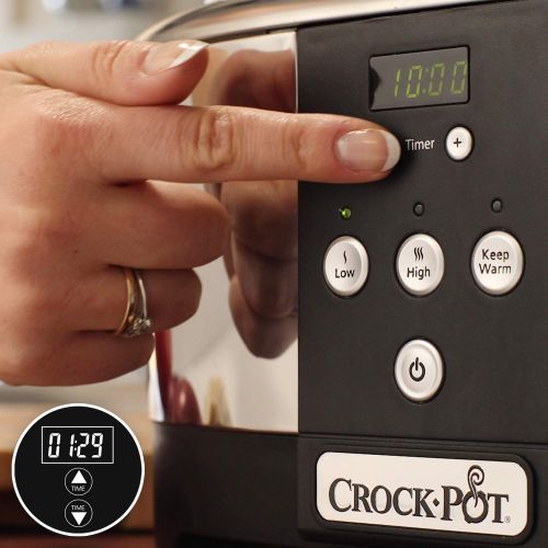 크록팟 Crock-Pot Crockpot SCCPBPP605 Next Generation Slow Cooker, 5.7 L, Silver (220 Volts - Not for USA)