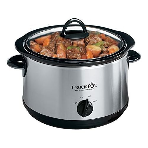 크록팟 Crock-Pot Crock-pot 5 Qt Manual Slow Cooker, Stainless Steel by Classic