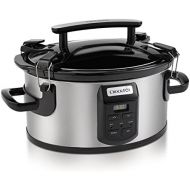 Crockpot SCCPVS600ECP-S Crock-Pot Cook and Carry Portable Slow Cooker with Digital Control, 6 Quart, Silver